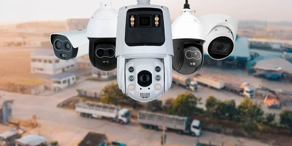 Distintos tipos de cámaras de seguridad: bala, domo y giratorias