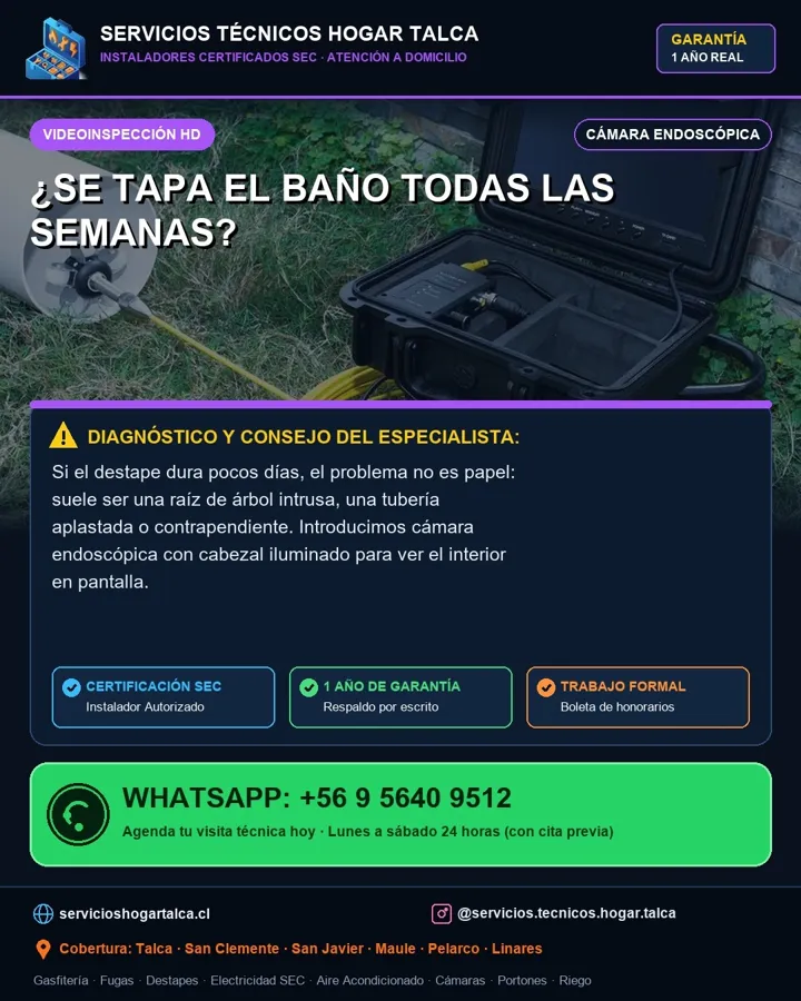 WC que se tapa con frecuencia
