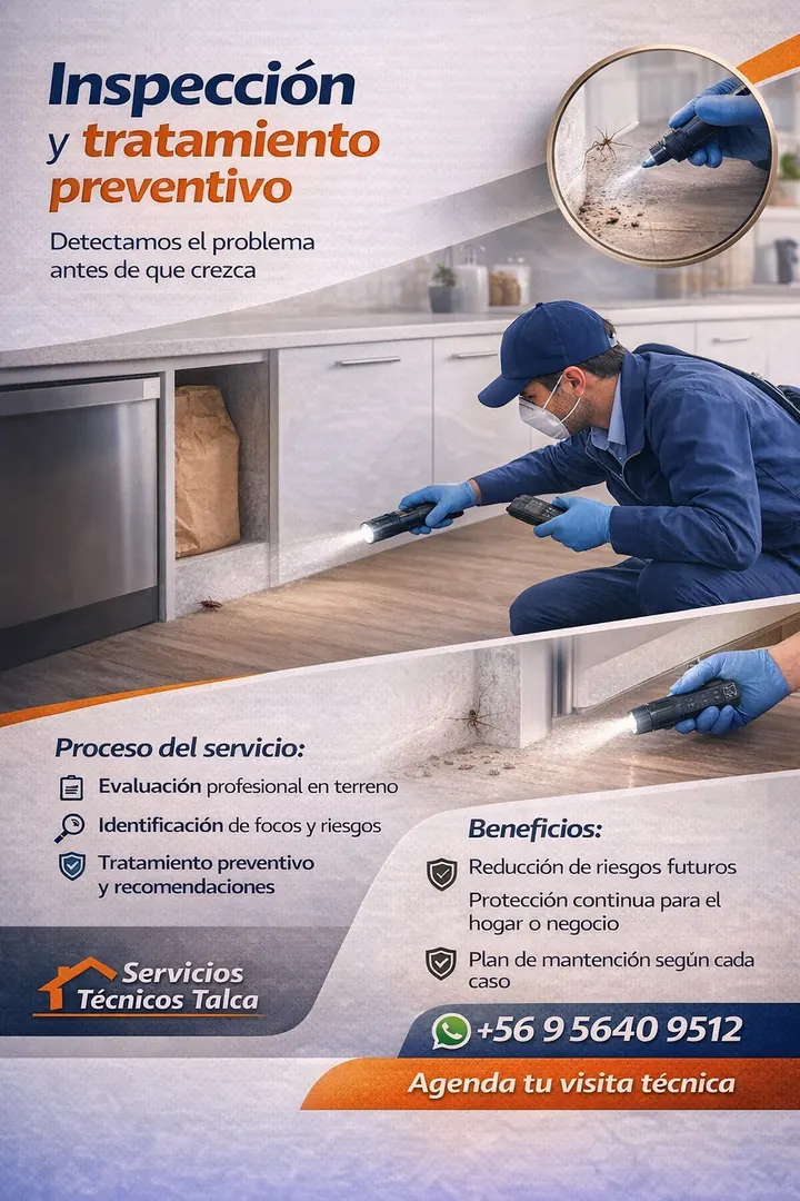 Pieza informativa: inspección y tratamiento preventivo de plagas